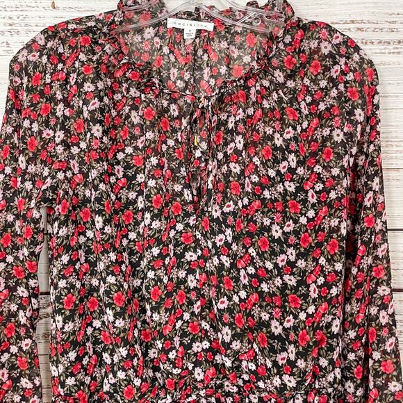 NEW Socialite Smock Waist Floral Mini Dress, NWOT, Size Small - Picture 5 of 14
